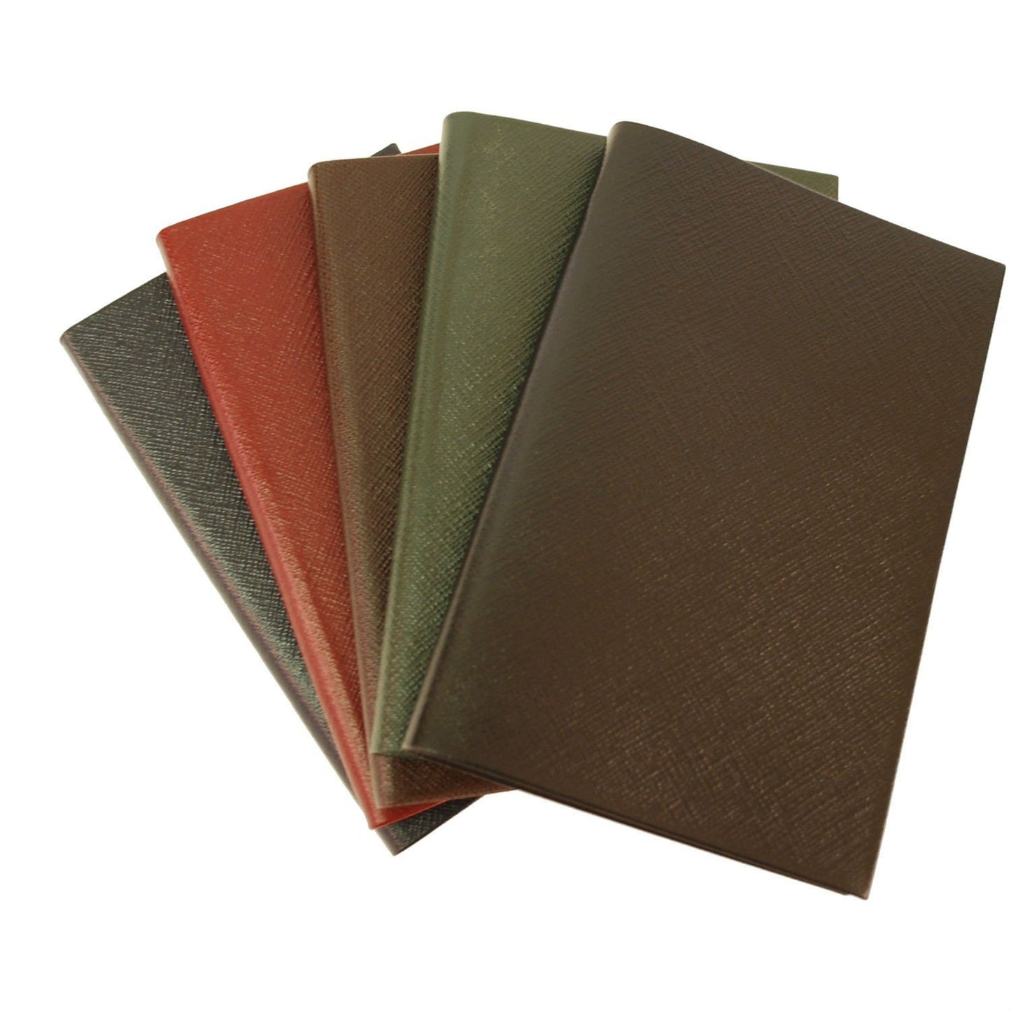 Crossgrain Leather Notebook, 7x4, "Shopping Notes"-Titled Notebooks-Sterling-and-Burke