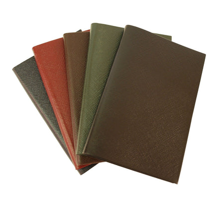 Crossgrain Leather Notebook, 7x4, "Shopping Notes"-Titled Notebooks-Sterling-and-Burke