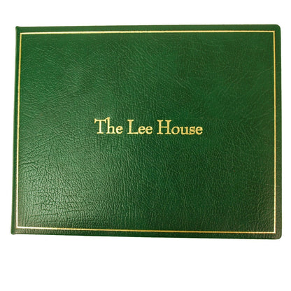 Guest Book | Calf Leather | Gold Tooling | 7 by 9 Inches | Blank Pages | Made in England | Charing Cross-Guest Book-Sterling-and-Burke