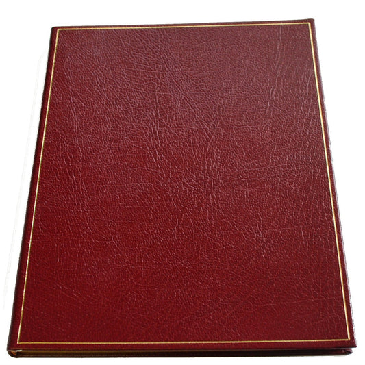 Leather Notebook | 8 by 10 Inches | Lined Pages | Multiple Colors | Buffalo Calf | Charing Cross-Notebooks-Sterling-and-Burke