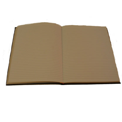 Crossgrain Leather Notebook | 8 by 10 Inches | Lined Pages | Hand Made in England | Charing Cross-Notebooks-Sterling-and-Burke