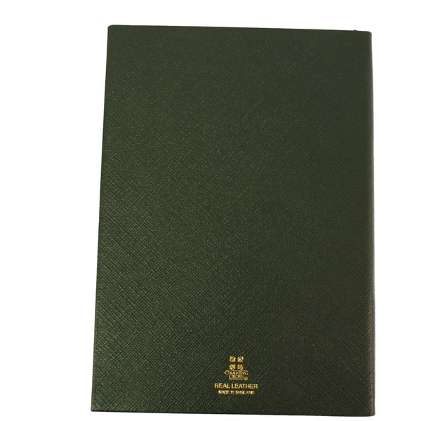 Crossgrain Leather Notebook | 8 by 6 Inches | Lined Pages | Made in England | Charing Cross-Notebooks-Sterling-and-Burke