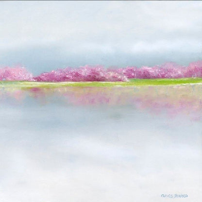 DC Art | Cherry Blossoms and Tidal Basin Art |  "April Afternoon" | Original Oil Painting by Claire Howard | 25.5" x 37.5"