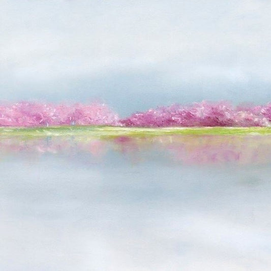 DC Art | Cherry Blossoms and Tidal Basin Art |  "April Afternoon" | Original Oil Painting by Claire Howard | 25.5" x 37.5"