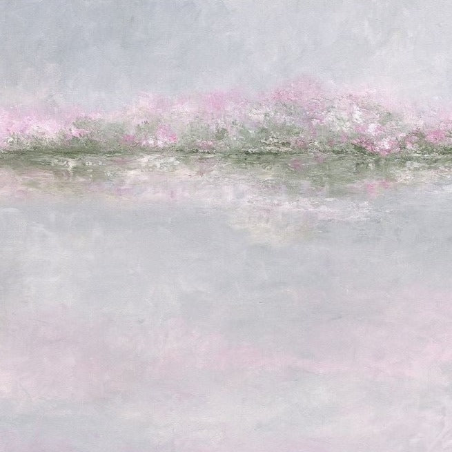 Art | Pink Reflections | Original Oil Painting by Claire Howard | 30" x 40"
