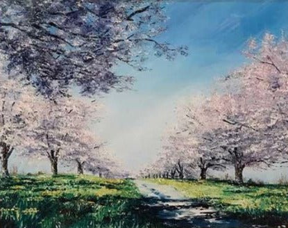 Art | Glorious Spring | Springtime in Washington | Giclee | Hand Signed by Claire Howard | 8" x 10"