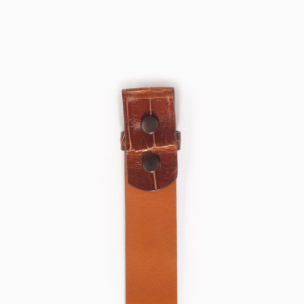 Classic Alligator Belt 1 Inch Belt Strap, Chestnut-Belt Strap-Sterling-and-Burke