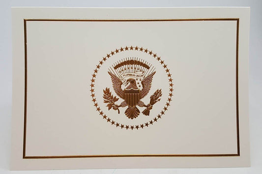 2017 White House Christmas Card Sample | President Trump | Hand Engraving, Foil Stamping and Printing Example-Stationery-Sterling-and-Burke