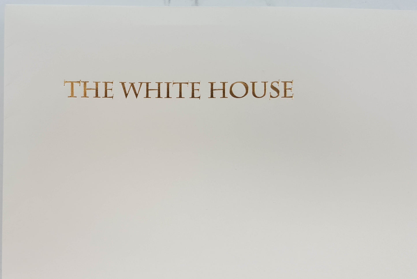 2017 White House Christmas Card Sample | President Trump | Hand Engraving, Foil Stamping and Printing Example-Stationery-Sterling-and-Burke
