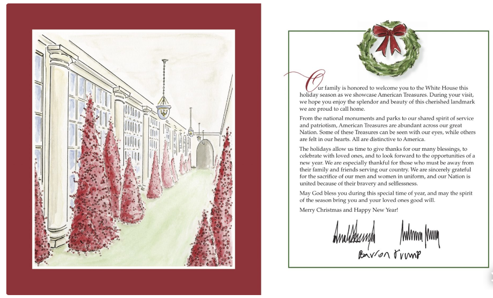 White House Christmas 2018 Program | Printing Sample | Proof Deposit