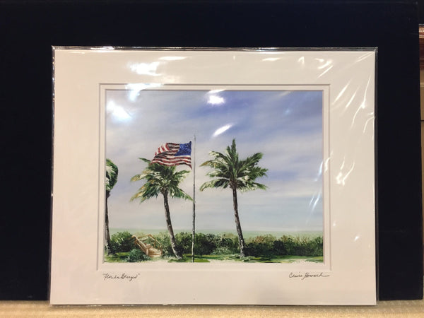 Art | Florida Breezes | Giclee by Claire Howard | 11" x 14"-Giclee Print-Sterling-and-Burke