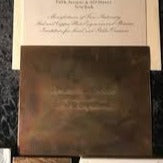 Bahrain Embassy | 5 by 7 Inch Menu Cards | Gold Seal w/ Gold Border | Natural White | Hand Engraved