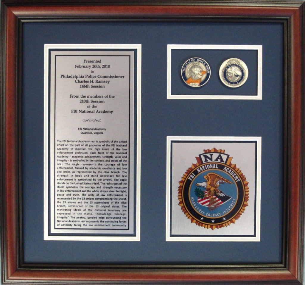 Bespoke Award | Secret Service Retirement | Custom Framed Award | Sterling & Burke Ltd-Award-Sterling-and-Burke