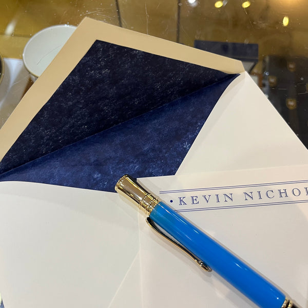 Bespoke Stationery | Kevin Cirilli | Large Correspondence Card & Envelope Sets | Hand Engraved