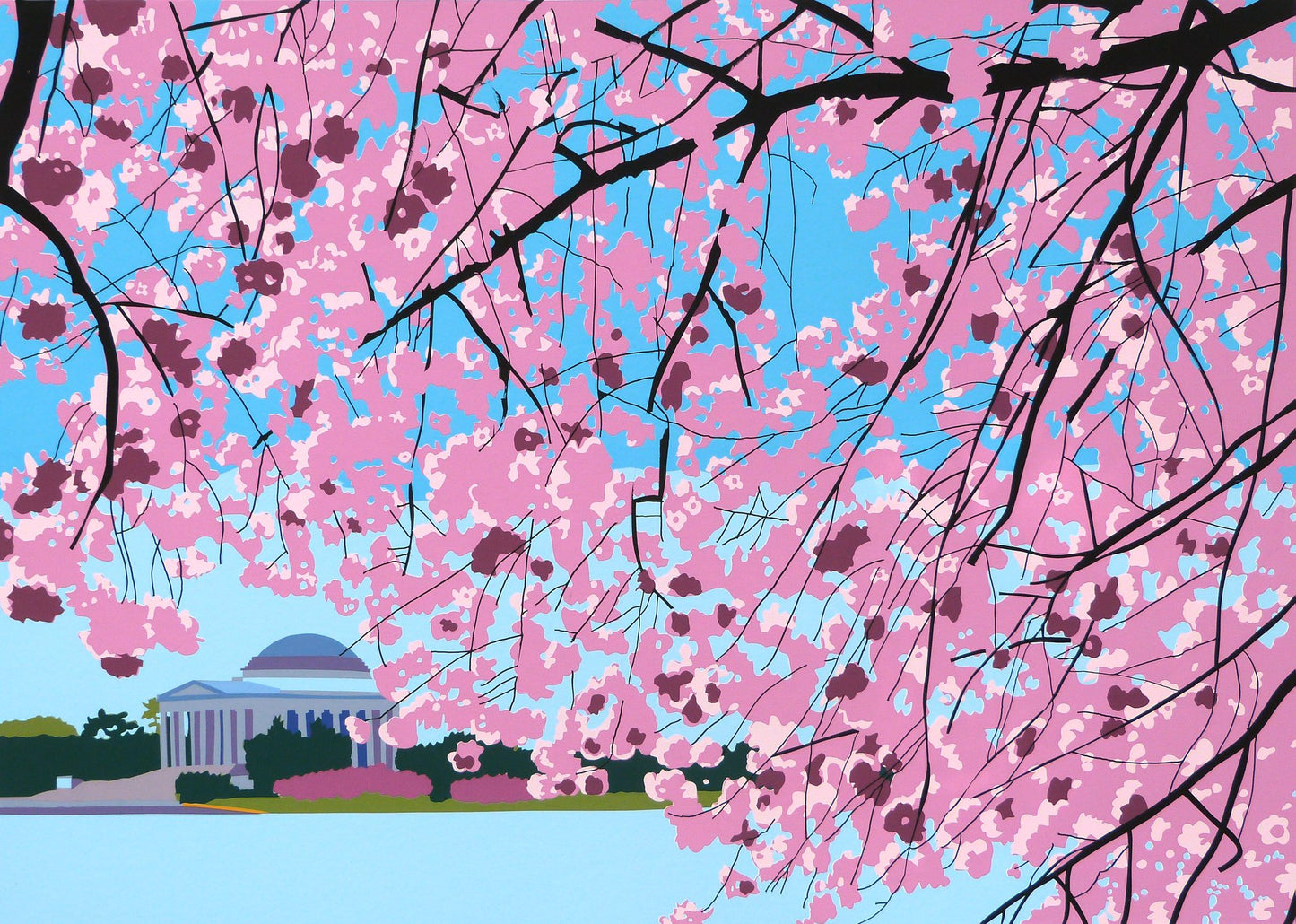 Jefferson Memorial No.2 | Thomas Jefferson Memorial Art |  Joseph Craig English | 11 by 14 Inches