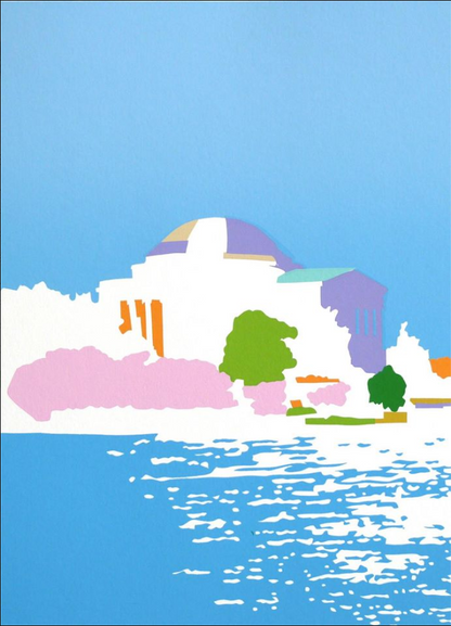 Jefferson Memorial | Thomas Jefferson Memorial Art |  Joseph Craig English | 11 by 14 Inches