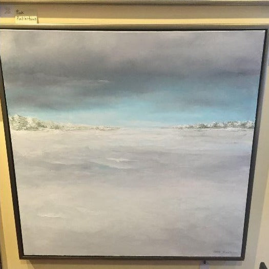 Winter Winds on the Lake | Original Oil Painting | 36 by 36 inches | Artist Claire Howard | sold