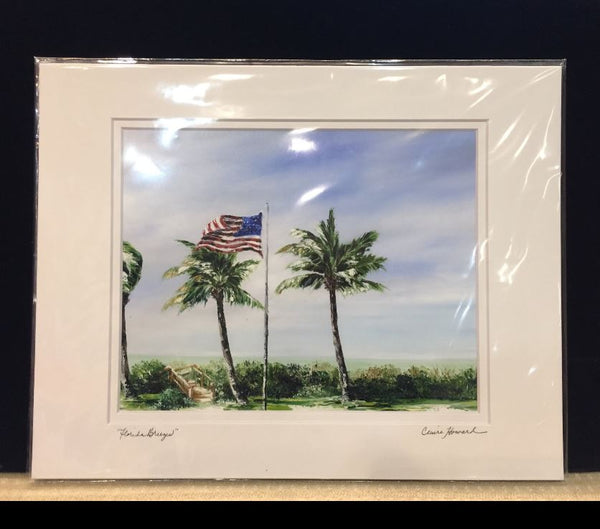 Beach  Art | "Florida Breezes" | Giclee by Claire Howard | 11" x 14"