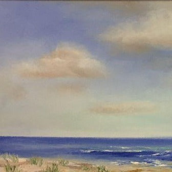 Beach Art | "Gentle Water II" | Original Oil Painting by Claire Howard | 16" x 28"