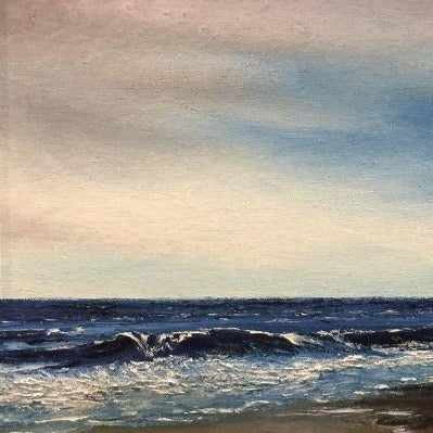 Beach Art | "Breezes" | Original Oil Painting by Claire Howard | 15.5" x 18"