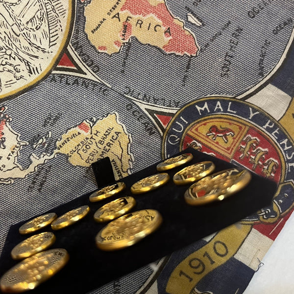 Gorgeous REME Gold Blazer Buttons | Gold Plated Blazer Buttons | Made in England | Benson and Clegg, London