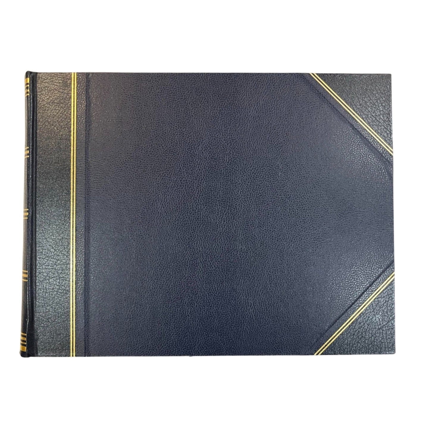 Gfoeller Custom Leatherbound Scrapbook Album | Gold Stamp Personalization | Archival Box | Book Mark | 11 x 15 inches