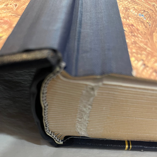 Gfoeller Custom Leatherbound Scrapbook Album | Gold Stamp Personalization | Archival Box | Book Mark | 11 x 15 inches