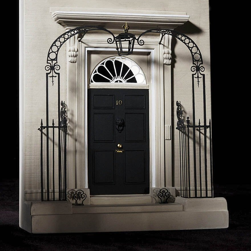 Prime Minister's 10 Downing Street Architectural Sculpture | Custom 10 Downing Street Door Plaster Model | Made in England | Timothy Richards