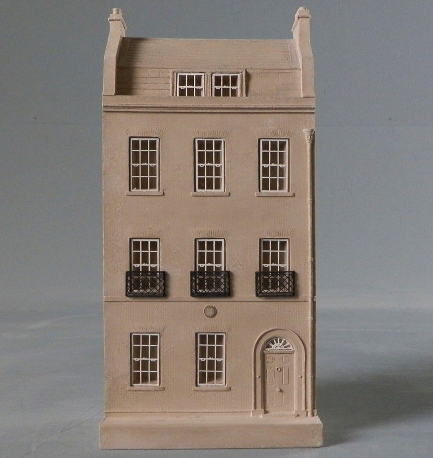 Charles Dickens,  48 Doughty Street  London Townhouse | Charles Dickens' Building Sculpture | London, England | Custom Architectural Model | Made in England | Timothy Richards