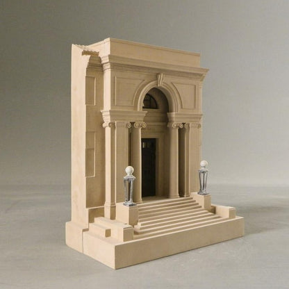 Notre Dame Bond Hall Entrance | Notre Dame's Bond Hall Door Architectural Sculpture | Custom Notre Dame Plaster Model | Made in England | Timothy Richards
