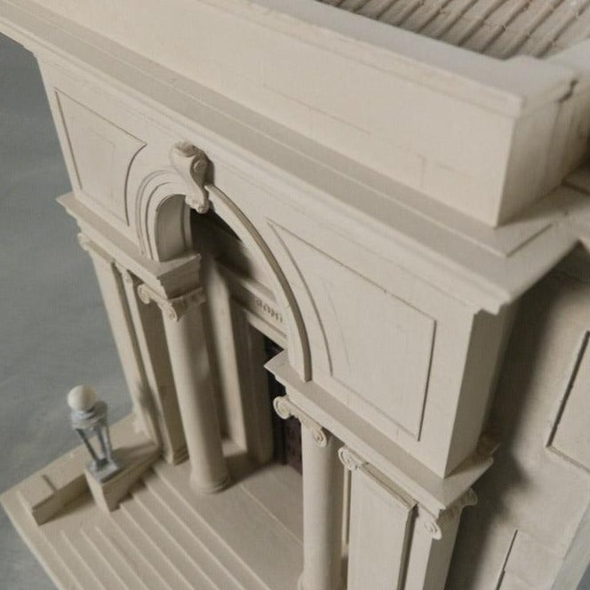 Notre Dame Bond Hall Entrance | Notre Dame's Bond Hall Door Architectural Sculpture | Custom Notre Dame Plaster Model | Made in England | Timothy Richards