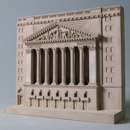 NYC New York Stock Exchange Architectural Sculpture | Custom NYSE Statue | Building Model | Made in England