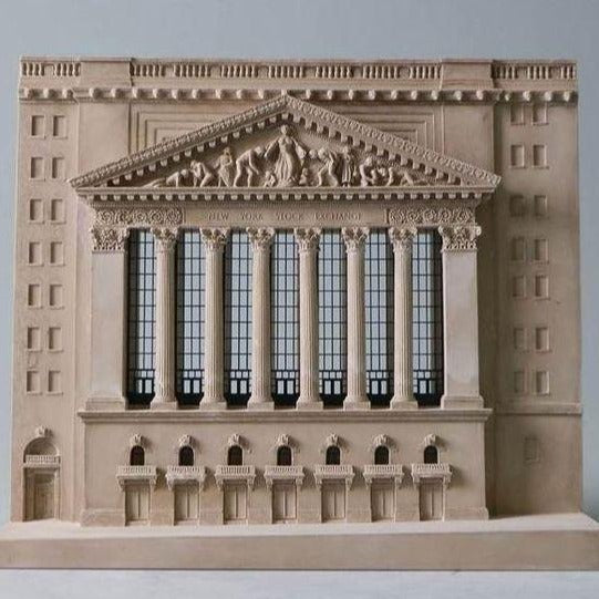 NYC New York Stock Exchange Architectural Sculpture | Custom NYSE Statue | Building Model | Made in England | Timothy Richards