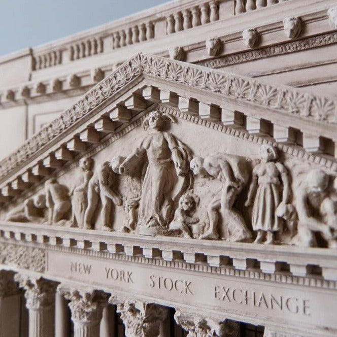 NYC New York Stock Exchange Architectural Sculpture | Custom NYSE Statue | Building Model | Made in England