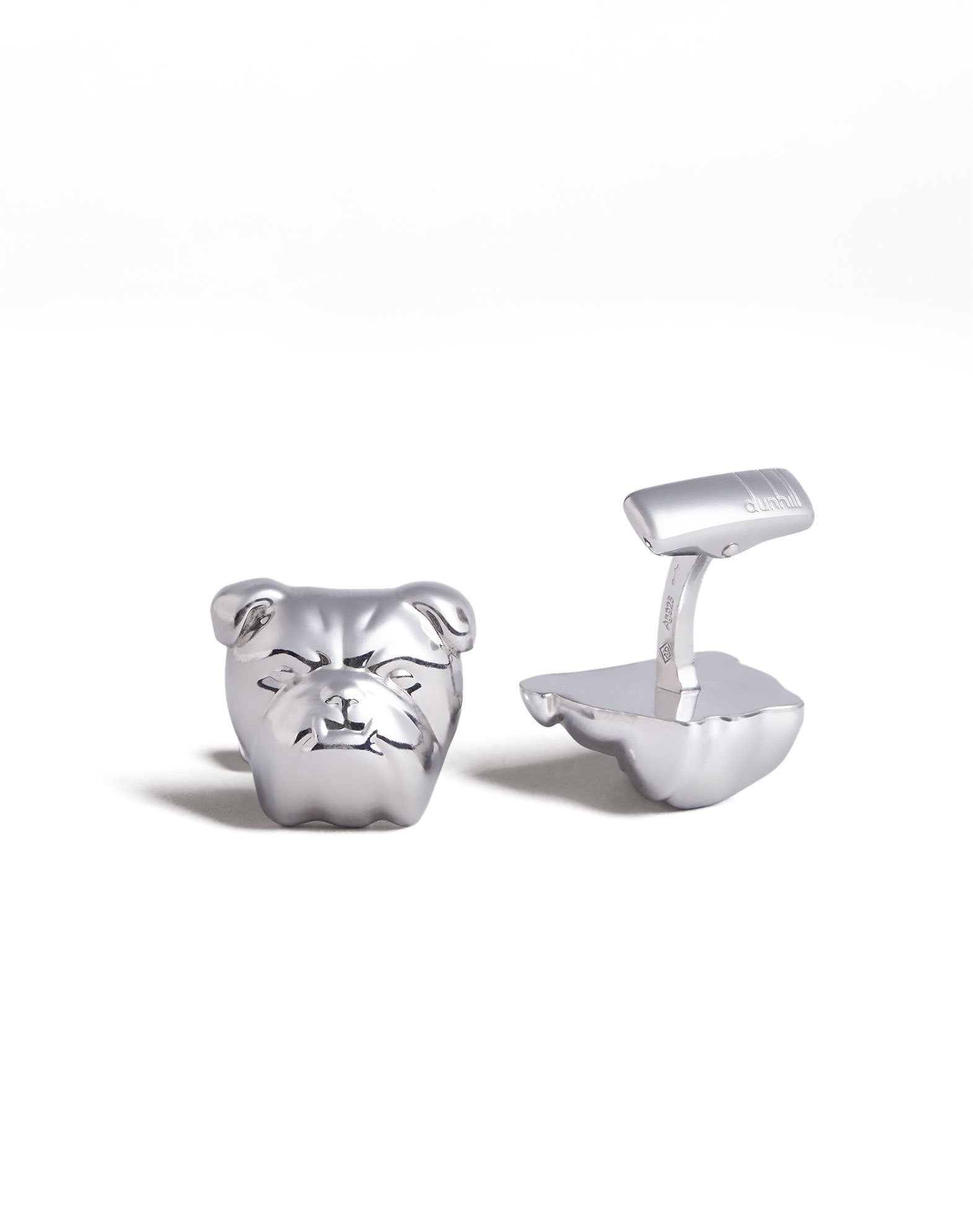 Dunhill Bulldog Cufflinks-Cufflinks-Sterling-and-Burke