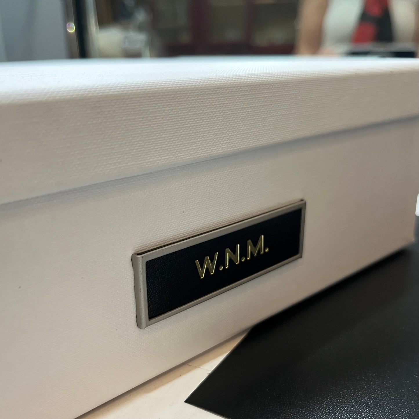 Custom Desk Box Gift | US Capitol Building | White House | DC City Scape | 8.5 by 7 by 2.75 inches | Black Stain with Pen & Ink Drawing & Personalization