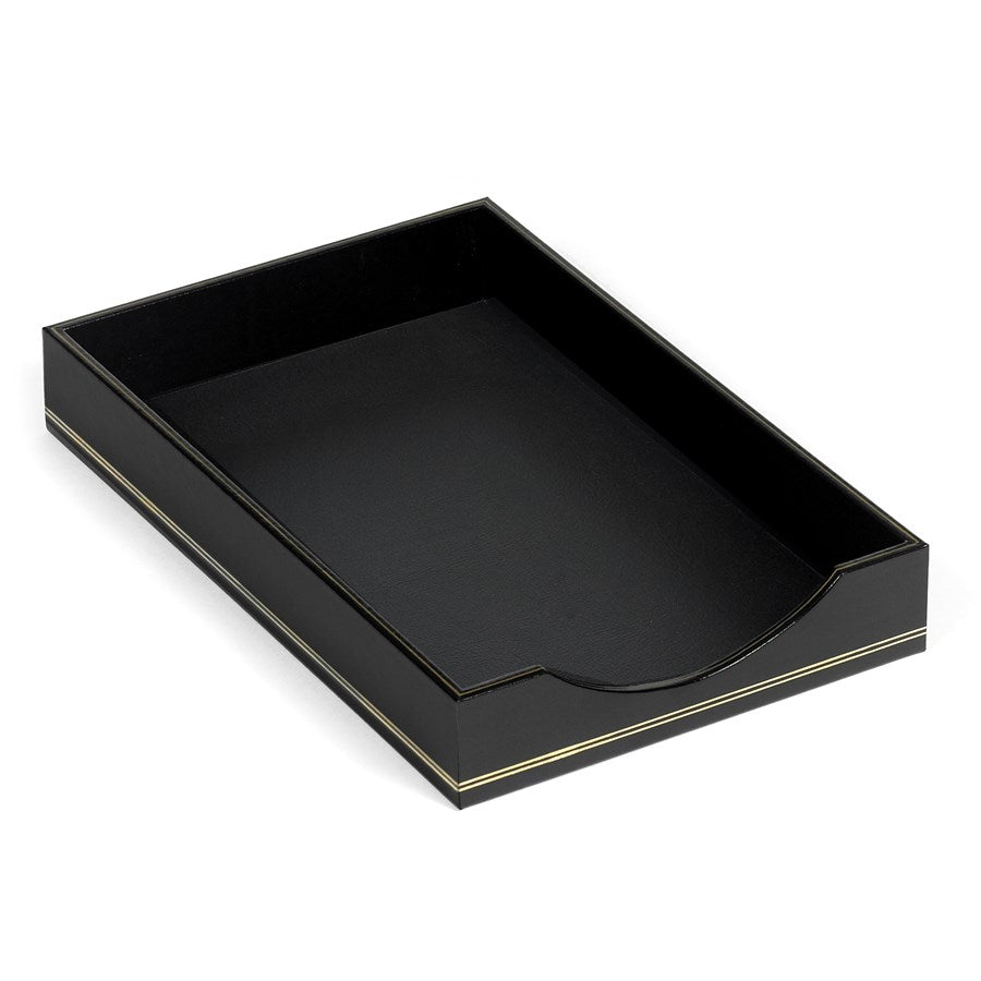 Burgundy Leather Desk Accessories | Hand Made in USA | Individual Luxury Leather Desk Accessories with Gold Tooling