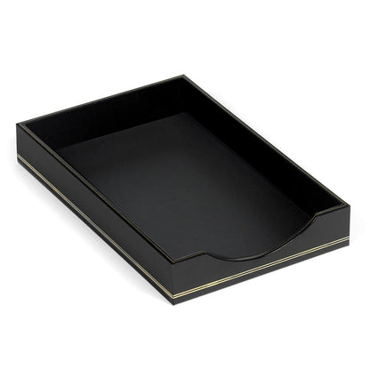 Burgundy Leather Desk Accessories | Hand Made in USA | Individual Luxury Leather Desk Accessories with Gold Tooling