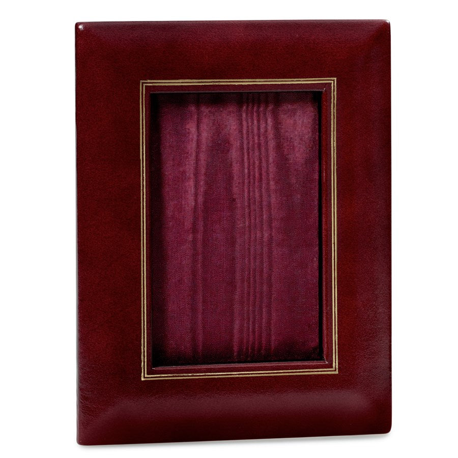 Burgundy Leather Desk Accessories | Hand Made in USA | Individual Luxury Leather Desk Accessories with Gold Tooling