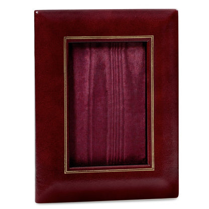 Burgundy Leather Desk Accessories | Hand Made in USA | Individual Luxury Leather Desk Accessories with Gold Tooling