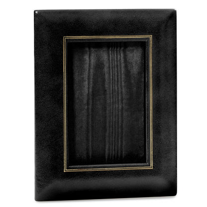 Desk Accessories | Genuine Leather | Leather Picture Frame 5 by 7 Inches | Custom Leather with Gold Tooling | Made in USA