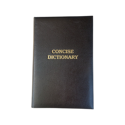 Leather Bound Dictionary | Classic Concise Dictionary | Gold Gilt Edges | Finest Leather | Engraved Name | Made in England