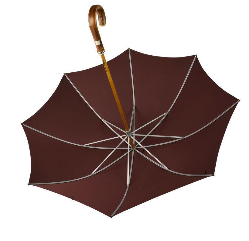 Custom Color Doorman's Umbrella | Solid Canopy | Wood Shaft | Chestnut Handle | Size 27 | Solid Colour Canopy-Doorman Umbrella-Sterling-and-Burke