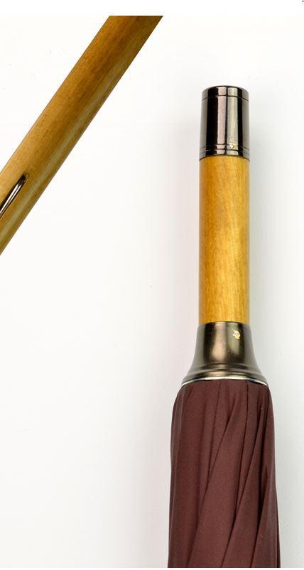 Custom Color Doorman's Umbrella | Solid Canopy | Wood Shaft | Chestnut Handle | Size 27 | Solid Colour Canopy-Doorman Umbrella-Sterling-and-Burke