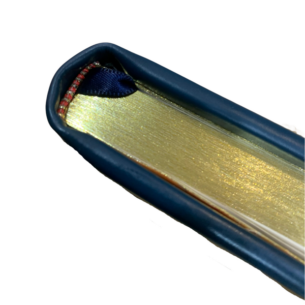 Memories Guest Book | Elizabeth P. Imirie | 10 by 8 inches | 3 Lines of Gold Text on Polished Calf | Ruled Pages | Charing Cross