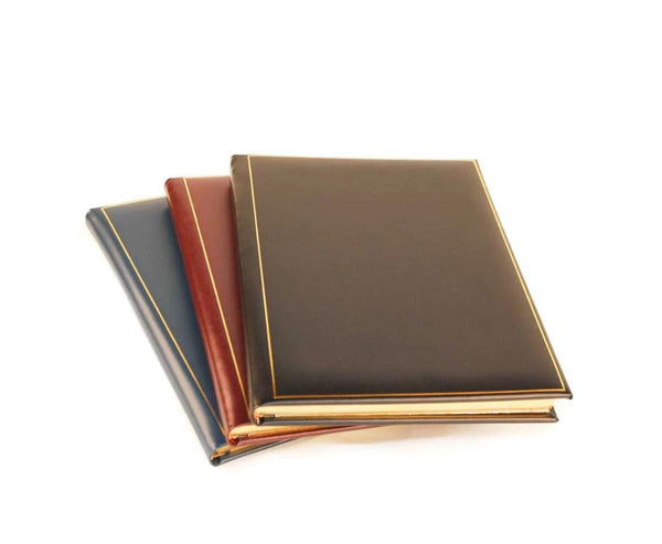 Joseph Gawler’s Sons | Funeral Service Guest Book | Medium, No.2 | Calf Leather with Gold Engraved Names and Dates