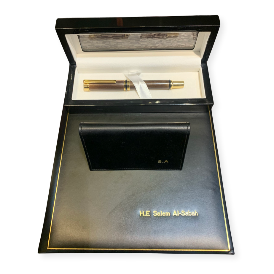 LEAGUE OF ARAB STATES | Ambassador Gift | Writing Instrument, Luxury Journal, Card Holder | Personalized