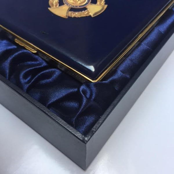 Halcyon Days Custom 5 Inch Enamel Box, Bespoke Order-Enamel Box-Sterling-and-Burke