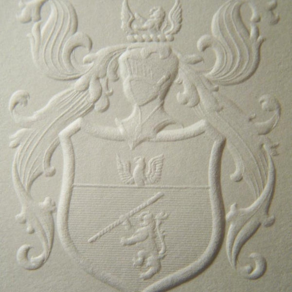 "" Steel Engraving Plate for Engraved Stationery $250 | Initials, Monogram and Crest | Sterling and Burke-Sterling-and-Burke
