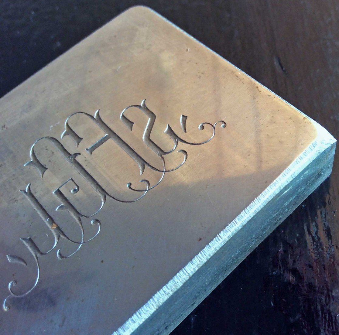 "" Steel Engraving Plate $375 | Hand Carved | Three Dimensional | Steel Engraving Plate for Engraved Stationery | Crest for Engraved Stationery-Sterling-and-Burke